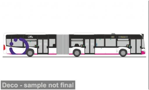 Miniature Mercedes Citaro G 2015 &Atilde;�ffis Nahverkehr Hameln - Pyrmont 1/87 Rietze