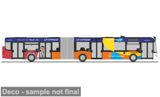 Miniature Mercedes Citaro G 2015 Stadtbus Ingolstadt - Sonepar 1/87 Rietze