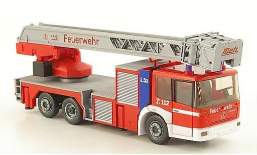 Mercedes Econic Feuerwehr 1/87 Wiking DLK 23-12 Metz Pompiers miniature