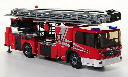 Mercedes Econic Feuerwehr 1/87 Wiking mit Metz B32 Hubrettungsbuhne Pompiers miniature