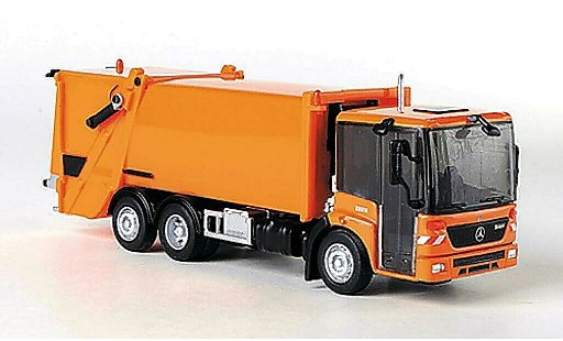 Mercedes Econic Mullwagen 1/87 Schuco orange miniature
