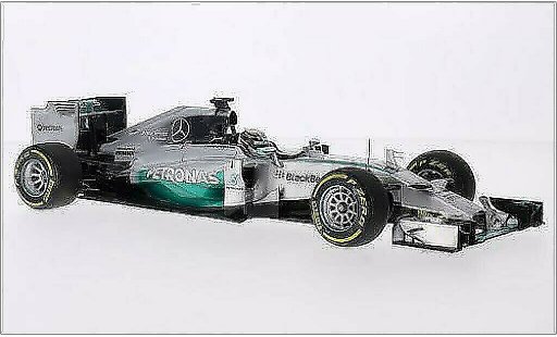 Mercedes F1 2014 1/18 Minichamps W05 Hybrid No.44 AMG Petronas Team Petronas formule 1 GP Abu Dhabi miniature