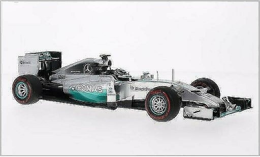Mercedes F 2014 1/18 Spark W05 Hybrid No.6 AMG formule 1 Team Petronas formule 1 GP Monaco miniature