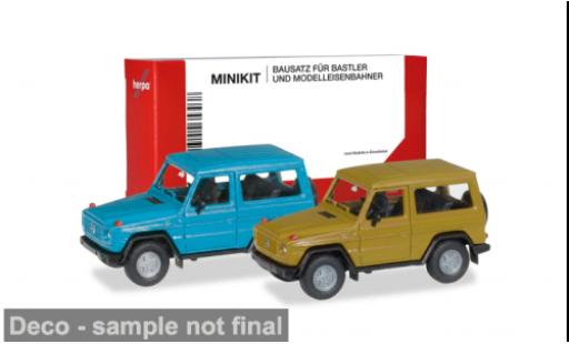 Mercedes Classe G 1/87 Herpa MiniKit bleue/jaune 1:87 miniature