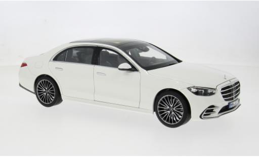 Mercedes Classe S 1/18 Norev AMG-Line blanche 2021 1:18 miniature