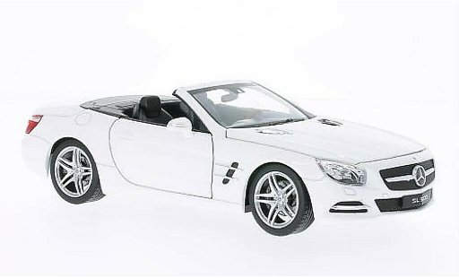 Mercedes Classe SL 500 1/24 Welly (R231) blanche 2012 miniature