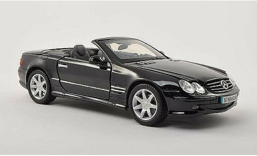 Mercedes Classe SL 500 1/18 Motormax noire avec Klappcapote 2002 miniature
