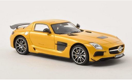 Mercedes B Black Series 1/43 Minichamps AMG noire (C197) jaune 2013 miniature