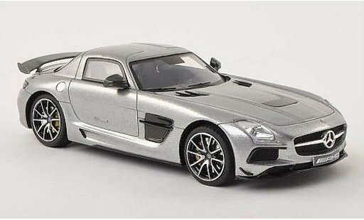 Mercedes SLS Black Series 1/43 Minichamps AMG (C197) noire grise 2013 miniature