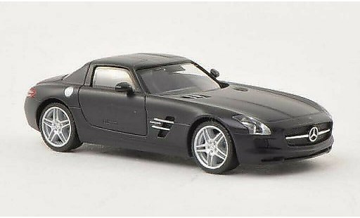 Mercedes SLS Coupe 1/87 Herpa AMG (C197) mat-noire miniature