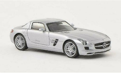 Mercedes SLS Coupe 1/87 Herpa AMG (C197) mett-grise miniature
