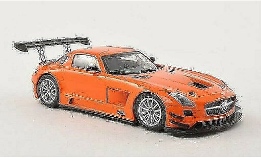 Mercedes SLS GT3 1/43 Minichamps AMG orange Plain Body Version 2011 miniature
