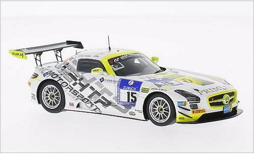 Mercedes SLS GT3 1/43 Spark AMG No.15 HTP Motorsport GmbH 24h Nurburgring 2014 /R.Rehfeld miniature