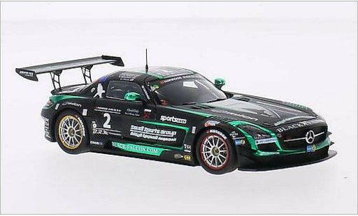 Mercedes SLS GT3 1/43 Spark AMG No.2 noire Falcon Racing 24h Dubai 2015 miniature