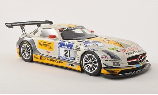 Mercedes SLS GT3 1/18 Minichamps AMG No.21 Rowe Racing 24h Nurburgring 2013 /Hohenadel miniature