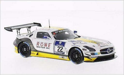 Mercedes SLS GT3 1/43 Spark AMG No.22 Rowe Racing 24h Nurburgring 2014 /M.Engel miniature