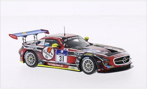 Mercedes SLS GT3 1/43 Spark AMG No.31 Car Collection Motorsport Fuchschen Alt 24h Nurburgring 2014 /H.Fellbermayr miniature