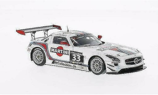 Mercedes SLS GT3 1/43 Spark AMG No.33 Martini / Mishu Motors 12h Zandvoort /R.van miniature