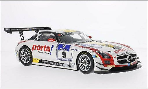 Mercedes SLS GT3 1/18 Minichamps AMG No.9 noire Falcon Porta 24h Nurburgring 2013 /K.Thiim miniature
