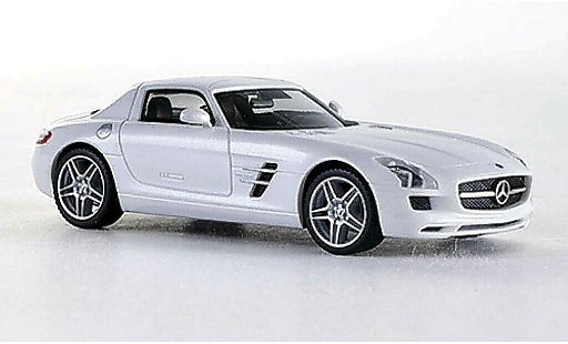 Mercedes SLS Coupe 1/87 Herpa AMG blanche miniature