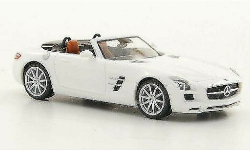 Mercedes SLS Roadster 1/87 Herpa AMG (R197) blanche 2011 miniature