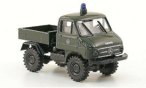 Mercedes Unimog 406-425 1/87 Brekina 411 plateau Police miniature