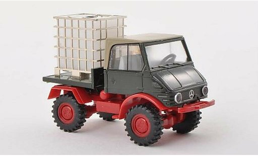 Mercedes Unimog 406-425 1/87 Brekina 421 verte avec Wassertank miniature