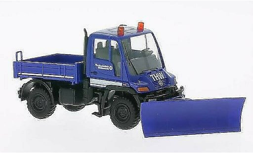 Mercedes Unimog Base 1/87 Wiking U 400 THW avec Raumschild miniature