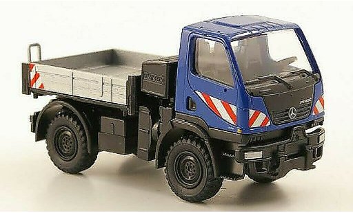 Mercedes Unimog Base 1/87 Wiking U20 plateau bleu miniature