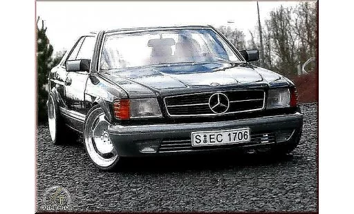 Mercedes 500 Coupe 1/18 Autoart jantes 20 pouces miniature