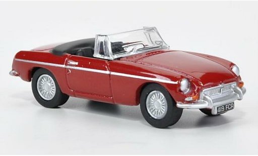MG B Base 1/76 Oxford rouge ouvert 1970 miniature