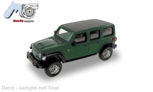 Jeep Wrangler 1/87 Micro City 87 verte 2017 1:87 miniature