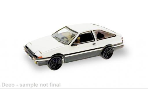 Toyota Corolla 1/87 Micro City 87 (AE86) blanche/noire 1:87 miniature