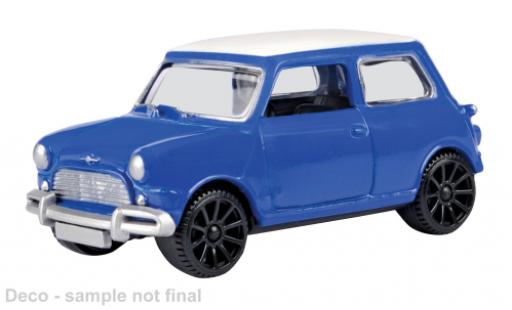 Mini Cooper 1/43 Motormax bleue/blanche 1:43 miniature
