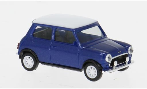 Mini Cooper 1/87 Herpa bleue/blanche 1:87 miniature