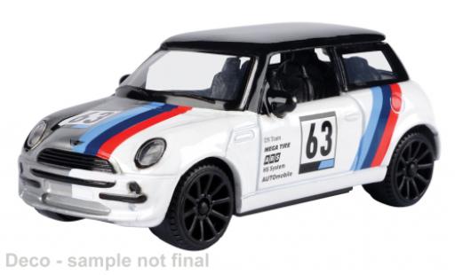 Mini Cooper 1/43 Motormax blanche/Dekor 1:43 miniature