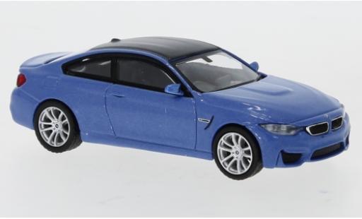 Miniature Bmw M4 1/64 Mini GT (F82) metallise bleue/carbon RHD Bmw M4 1/64 Mini GT (F82) metallise bleue/carbon RHD miniature