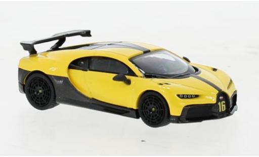 Bugatti Chiron 1/64 Mini GT Pur Sport jaune 1:64 miniature