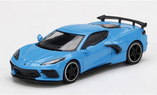 Miniature Chevrolet Corvette 1/64 Mini GT C8 Stingray bleue Chevrolet Corvette 1/64 Mini GT C8 Stingray bleue miniature