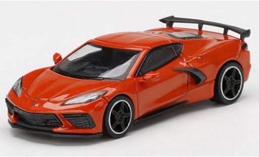 Miniature Chevrolet Corvette 1/64 Mini GT Stingray (C8) orange Chevrolet Corvette 1/64 Mini GT Stingray (C8) orange miniature