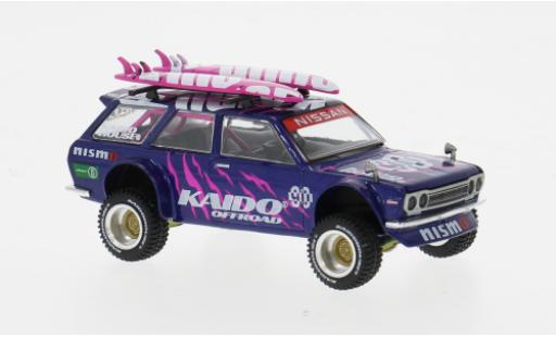 Miniature Datsun 510 1/64 Mini GT 4x4 Wagon violette/pink 1969 1:64 Datsun 510 1/64 Mini GT 4x4 Wagon violette/pink 1969 1:64 miniature