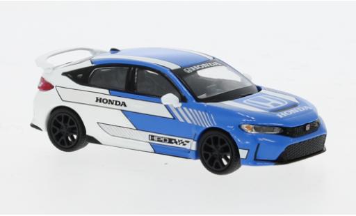 Miniature Honda Civic 1/64 Mini GT Type R bleue/blanche 2023 1:64 Honda Civic 1/64 Mini GT Type R bleue/blanche 2023 1:64 miniature