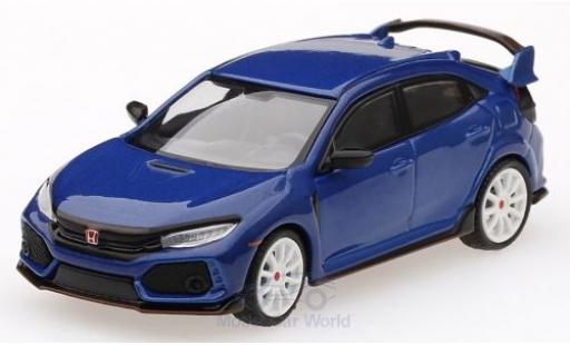 Miniature Honda Civic 1/64 Mini GT Type R (FK8) bleue RHD Modulo Kit Honda Civic 1/64 Mini GT Type R (FK8) bleue RHD Modulo Kit miniature