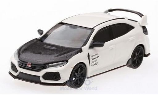 Miniature Honda Civic 1/64 Mini GT Type R (FK8) blanche/carbon RHD Honda Civic 1/64 Mini GT Type R (FK8) blanche/carbon RHD miniature