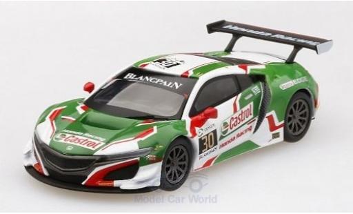 Miniature Honda NSX 1/64 Mini GT GT3 No.30 Castrol Racing Castrol 24h Spa 2018 R.Patrese/L.Depailler/E.Guerrieri/B.Baguette Honda NSX 1/64 Mini GT GT3 No.30 Castrol Racing Castrol 24h Spa 2018 R.Patrese/L.Depailler/E.Guerrieri/B.Baguette miniature