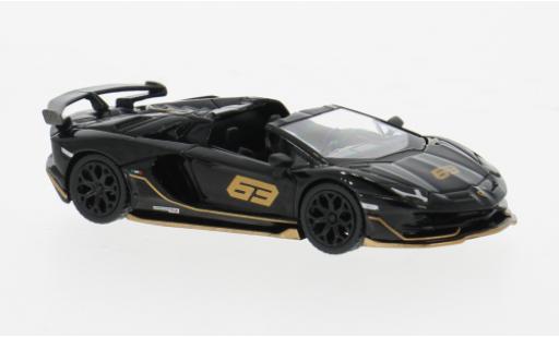 Miniature Lamborghini Aventador 1/64 Mini GT SVJ Roadster noire/marron 1:64 Lamborghini Aventador 1/64 Mini GT SVJ Roadster noire/marron 1:64 miniature
