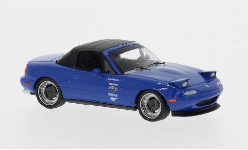 Mazda MX 1/64 Mini GT -5 bleue/noire 1990 1:64 miniature