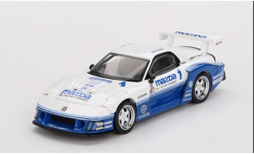 Miniature Mazda RX7 1/64 Mini GT (FD3S) LB-Super Silhouette blanche/bleue 1:64 Mazda RX7 1/64 Mini GT (FD3S) LB-Super Silhouette blanche/bleue 1:64 miniature