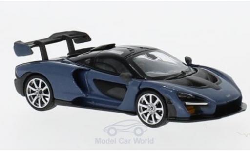 Miniature McLaren Senna 1/18 Mini GT grise RHD McLaren Senna 1/18 Mini GT grise RHD miniature