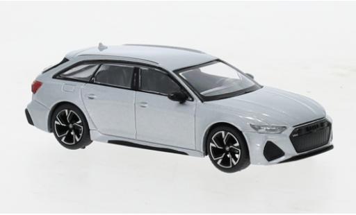Miniature Audi RS6 1/64 Mini GT Avant Carbon Black Edition grise Audi RS6 1/64 Mini GT Avant Carbon Black Edition grise miniature